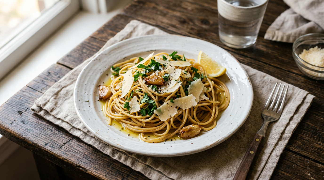 One-Pan Garlic Pasta